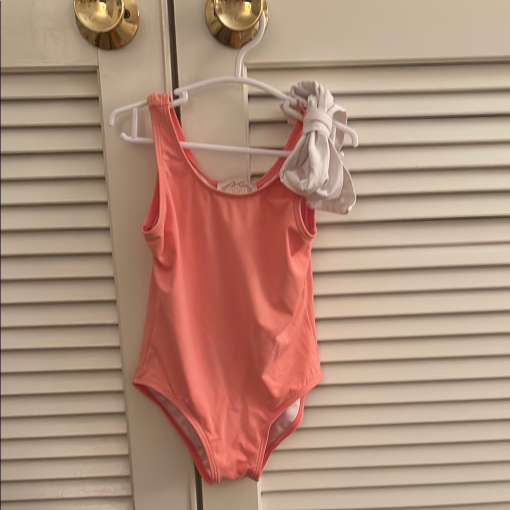 Coral Pink One-Piece Swimsuit